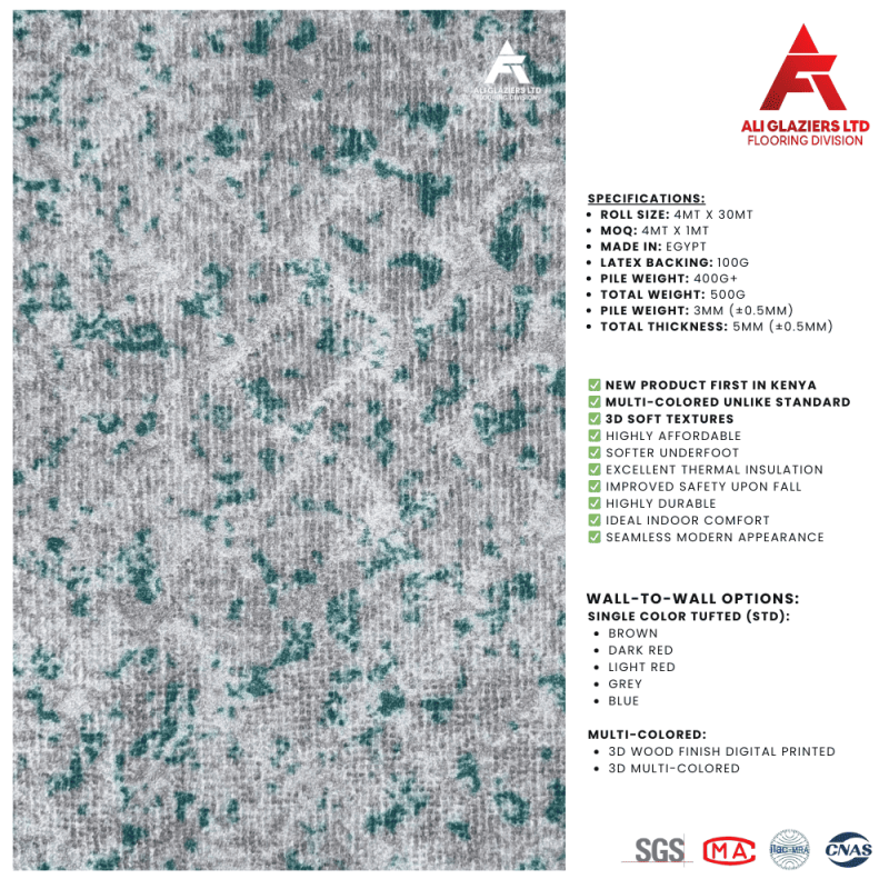 3D WALL-TO-WALL CARPET 5MM (51905-4)