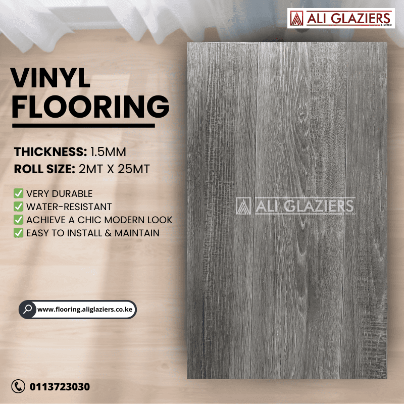 VINYL FLOORING PER SQ MTR - ASHWOOD GREY