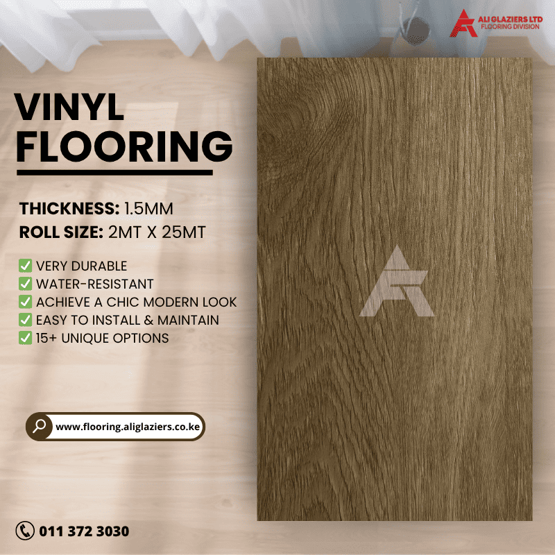 VINYL FLOORING PER SQ MTR - RUSTIC ELM