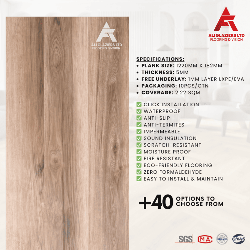 SPC FLOORING - FROSTED BIRCH