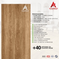 SPC FLOORING - HONEY TEAK