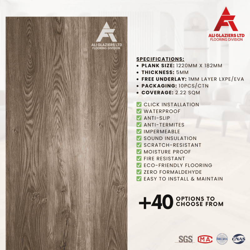 SPC FLOORING - AMBER OAK