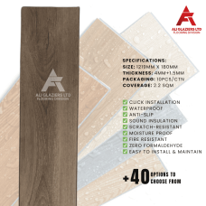 SPC FLOORING BOARD 5.5MM WITH 1.5MM EVA (PER SQM)