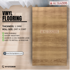 VINYL FLOORING PER SQ MTR - LIGHT BROWN