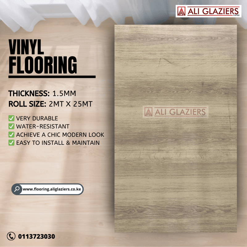 VINYL FLOORING PER SQ MTR - LIGHT OAK