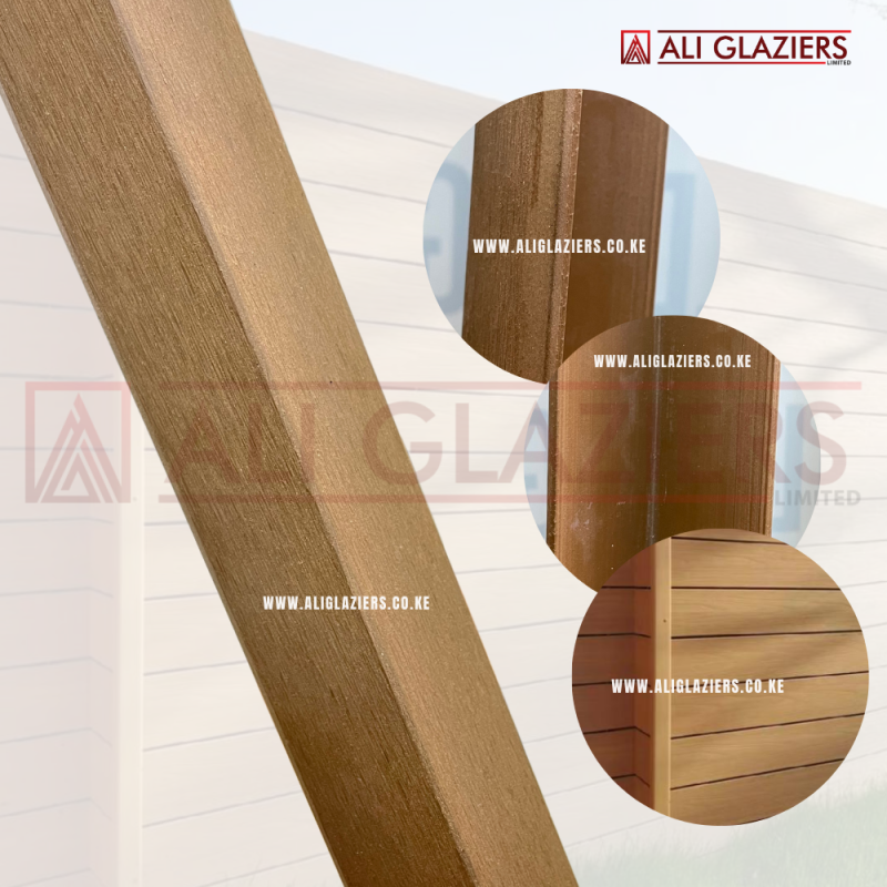 WPC DECKING PANEL L-ANGLE TEAK