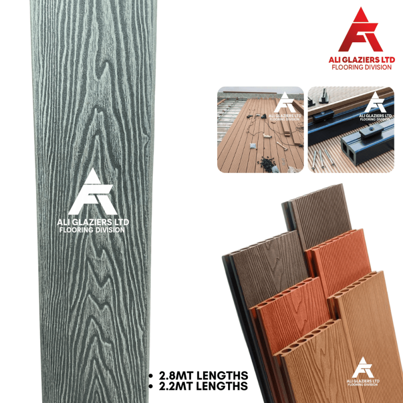 WPC DECKING PANEL 2.8M - GREY