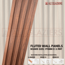 FLUTED PANEL 170MM X 2900MM - MAHOGANY EMBER