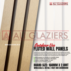 OUTDOOR FLUTED WALL PANEL TEAK