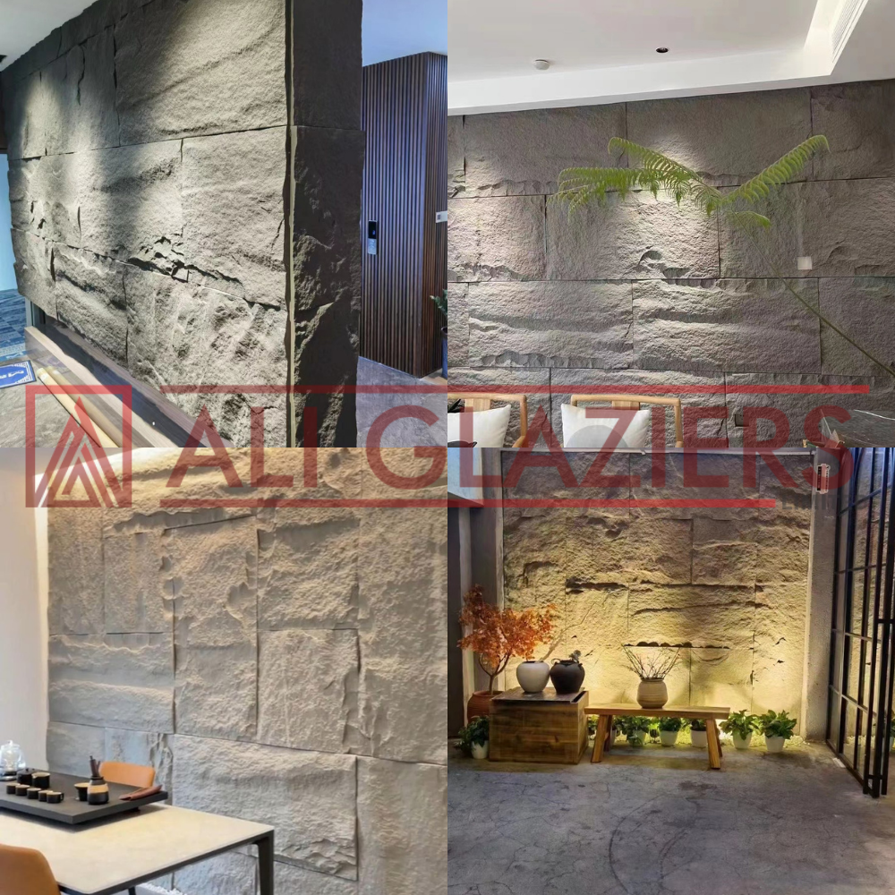 Grey PU Stone Finish Wall Panel in Nairobi, Kenya | 600 X 1200 ...