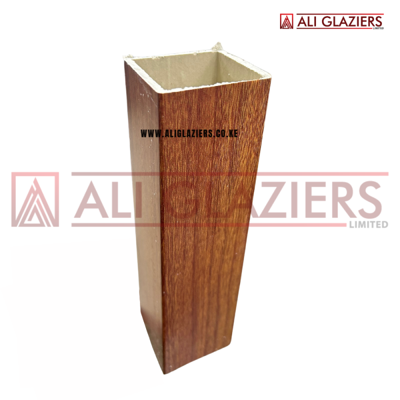 PVC SQUARE TUBE 50X50 - LIGHT OAK