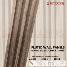 FLUTED PANEL 170MM X 2900MM - WALNUT CHARM