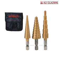STEP DRILL BITS 3PC SET