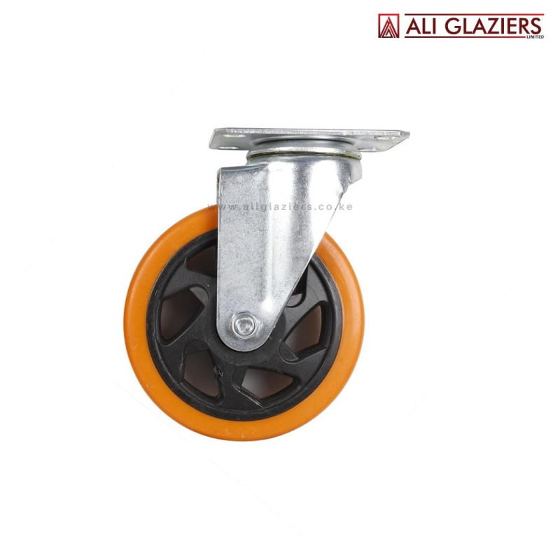 CASTER WHEEL 5" ORANGE SWIVEL
