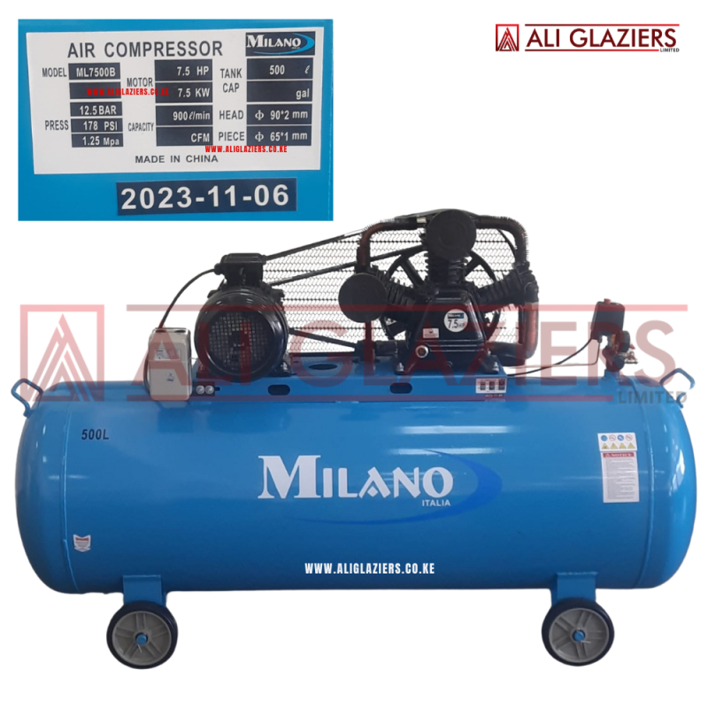 MILANO 500L 7.5HP AIR COMPRESSOR