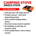 PORTABLE CAMPING STOVE