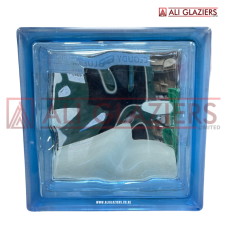 GLASS BLOCK CLOUDY BLUE