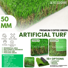 PREMIUM 50MM TURF GRASS - COFFEE GREEN