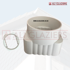 SQUARE DESIGN GUTTER CONVERTER SQUARE TO ROUND