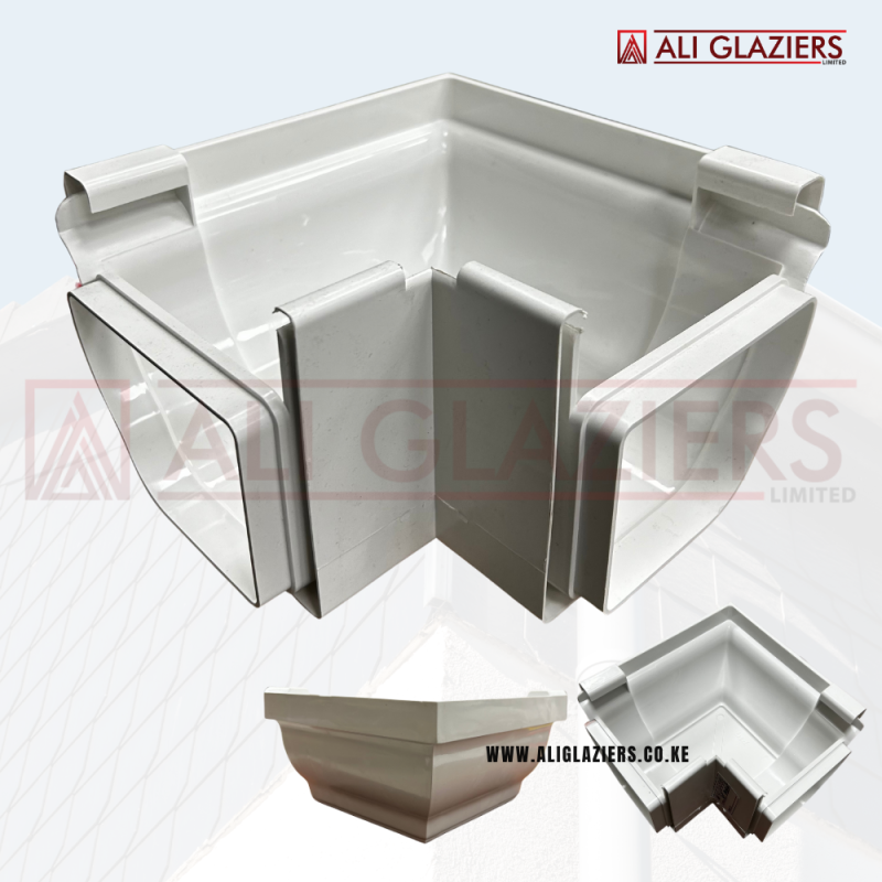 SQUARE DESIGN GUTTER 90 DEG OUTSIDE CORNER
