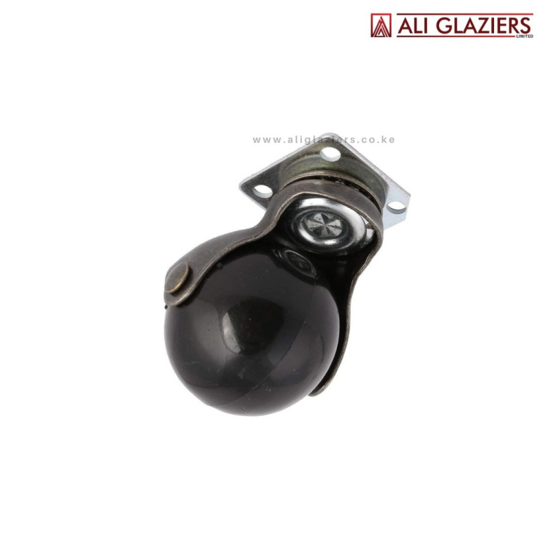 CASTOR WHEEL BALL TYPE 2" BLACK