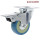 NYLON BLUE HEAVY DUTY CASTOR WHEEL 4" WITH BRAKE 