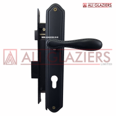 UNION 85MM BLACK MATT LOCKSET - ELEGANT