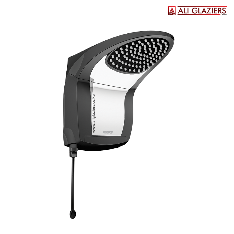 LORENZETTI ACQUA JET ULTRA BLACK CHROME INSTANT SHOWER