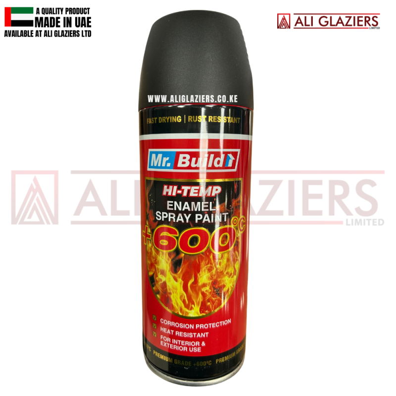 HIGH TEMPERATURE BLACK MATT SPRAY PAINT