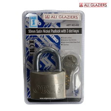ORIV 452 50MM PADLOCK WITH DOTTED KEYS