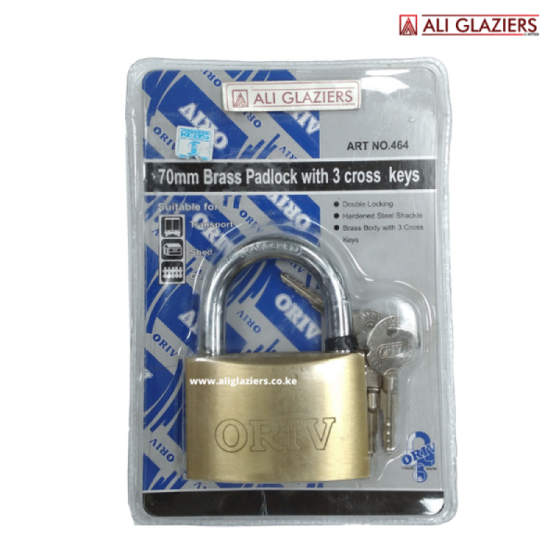 ORIV 464 PADLOCKS - 70MM - STAR KEY 