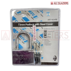 ORIV 475 PADLOCK WITH REMOVBLE SHACKLE 73MM - COMPUTERIZED KEYS - REMOVABLE SHACKLE