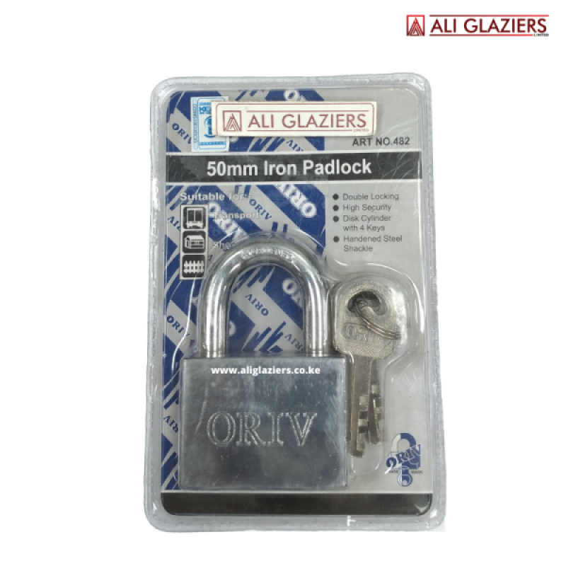 ORIV 482 50MM IRON PADLOCK