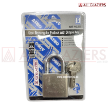 ORIV 565 RECTANGULAR PADLOCK WITH DIMPLE KEYS 50MM
