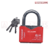 ORIV SHIELD CHROME PLATED PLASTIC COVER PADLOCK - 50MM
