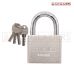 ORIV SHIELD NICKEL SQUARE PADLOCK WITH COMPUTERIZED KEYS - 50MM