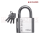 ORIV SHIELD STAINLESS STEEL COVER PADLOCK, COMPUTERIZED KEYS - 50MM