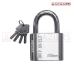 ORIV SHIELD STAINLESS STEEL COVER PADLOCK, COMPUTERIZED KEYS - 50MM