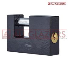 YALE SHUTTER IRON PADLOCK BLACK 90MM