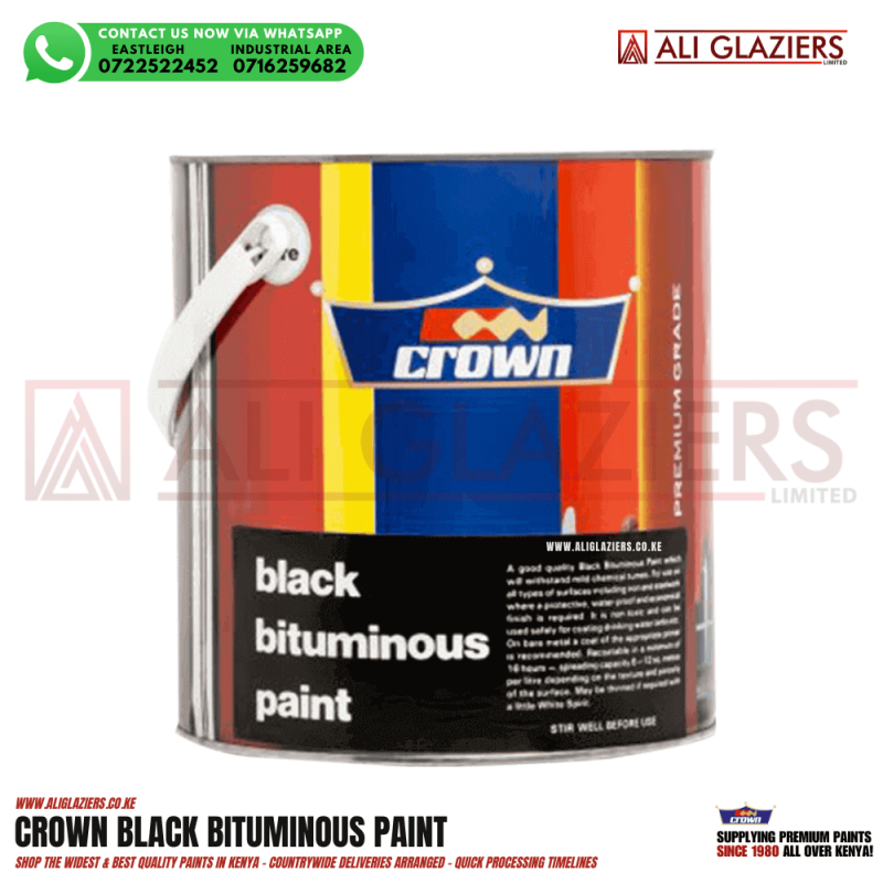 CROWN BLACK BITUMINOUS PAINT 4L