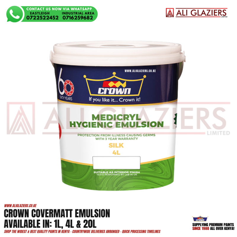 CROWN MEDICRYL ANTI-BACTERIAL PAINT