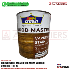 CROWN WOOD MASTER PREMIUM VARNISH 4L - MAHOGANY