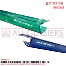 COLORED U-CHANNELS FOR POLYCARBONATE SHEETS