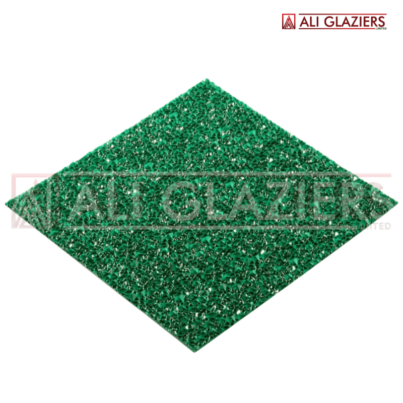 EGYPTIAN GREEN EMBOSSED POLYCARBONATE SHEET