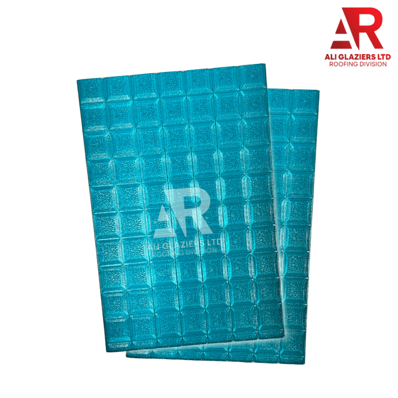 GRIDFLEX EMBOSSED AQUA BLUE