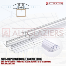 SNAP-ON POLYCARBONATE H-CONNECTOR