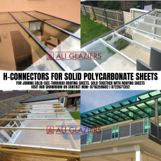 H-CONNECTOR FOR SOLID POLYCARBONATE SHEETS