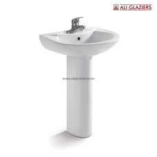 CERAMIC PEDESTAL BASIN