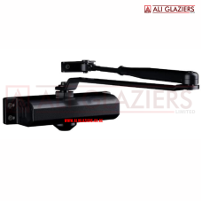 DOOR CLOSER BLACK MATTE UNION