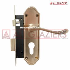 UNION ORIENTAL DESIGN SATIN NICKEL LOCKSET